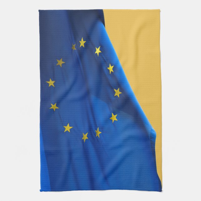 European flag kitchen towel (Vertical)