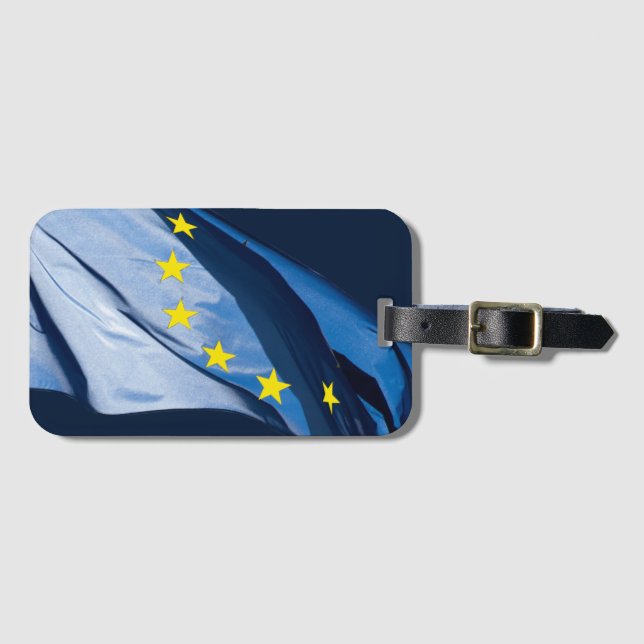 European flag luggage tag (Front Horizontal)