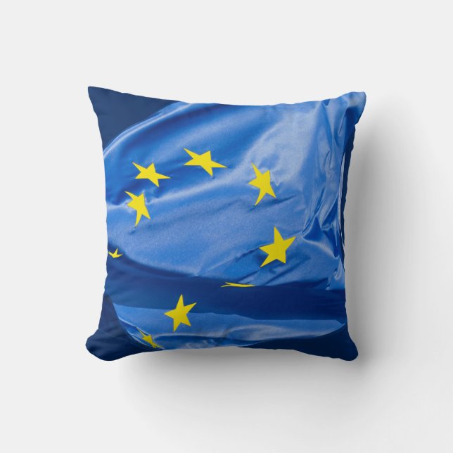 European flag throw pillow (Front)