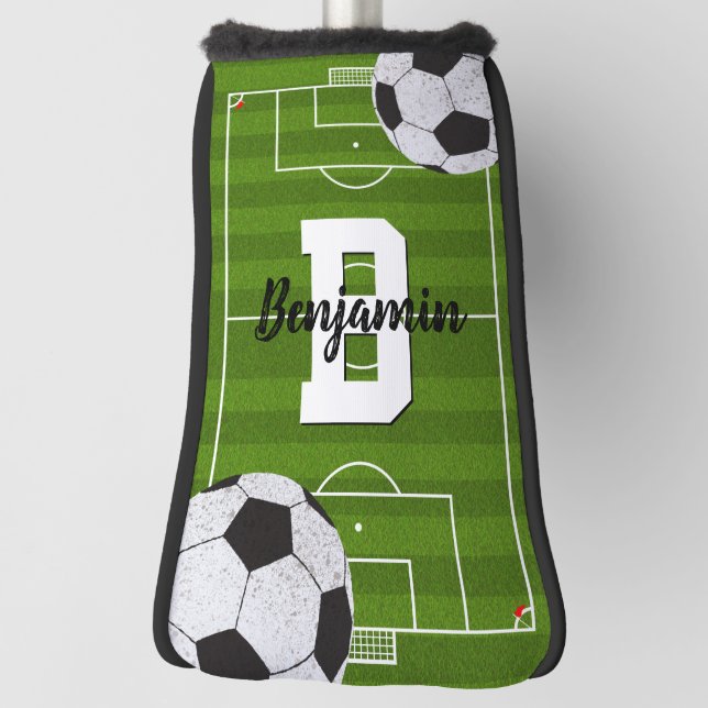 European Football Putter Golf Head Cover (Rotate 90)