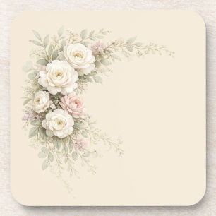 European Garden Floral Artwork Coaster