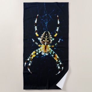 European Garden Spider bta Beach Towel