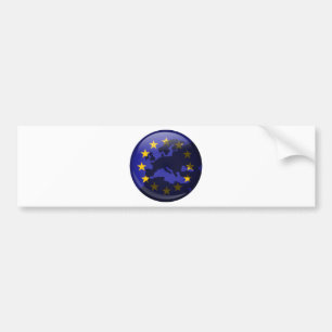 European Globe Bumper Sticker