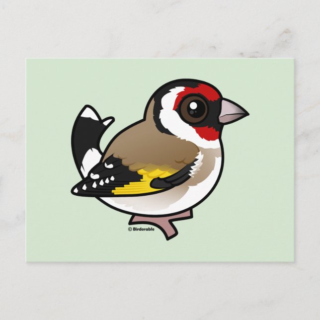 European Goldfinch Postcard (Front)
