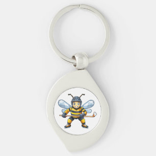 European honey bee (Apis mellifera) Keychain