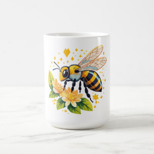 European honey bee coffee mug