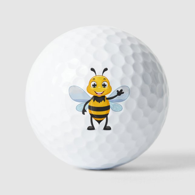 European honey bee golf balls (Front)