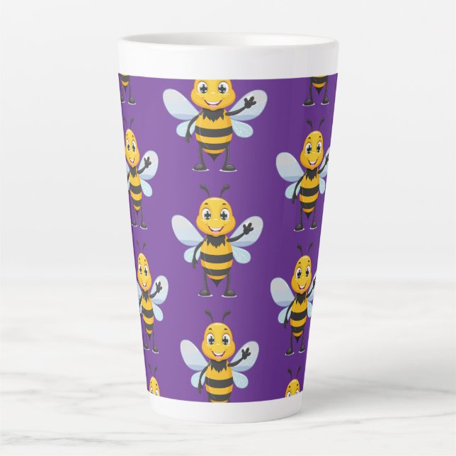 European honey bee latte mug (Front)
