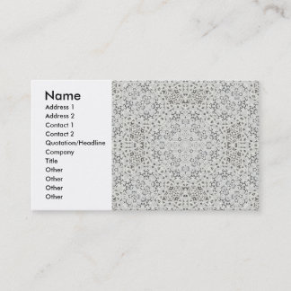 European Lace Profile Card