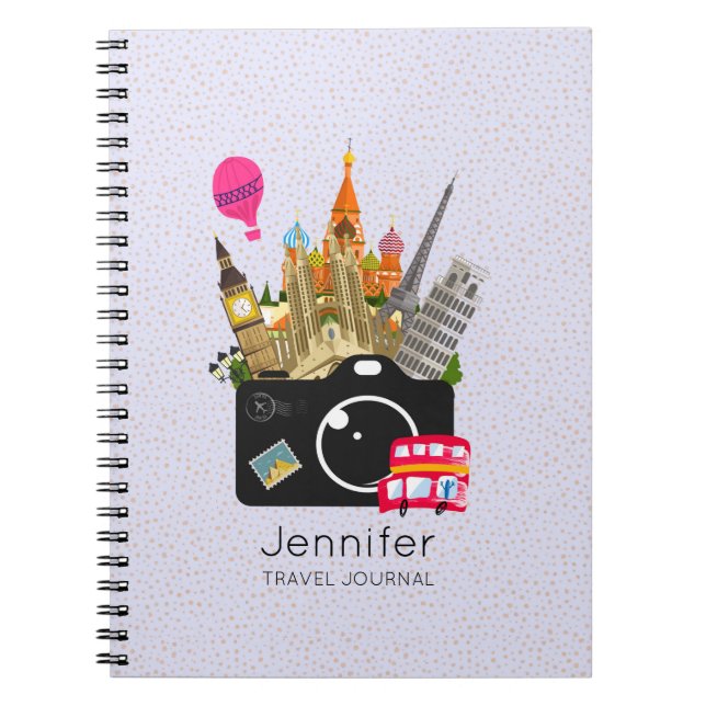 European Landmarks with a Camera Travel Journal (Front)