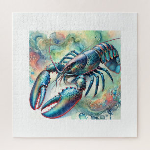 European lobster 031024AREF142 - Watercolor Jigsaw Puzzle
