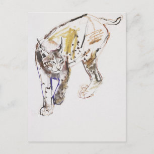European Lynx Postcard