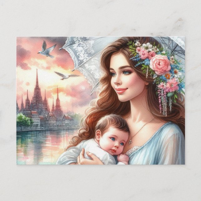  European Mom 13 Postcard (Front)