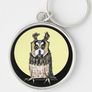 European Owl Key Chain