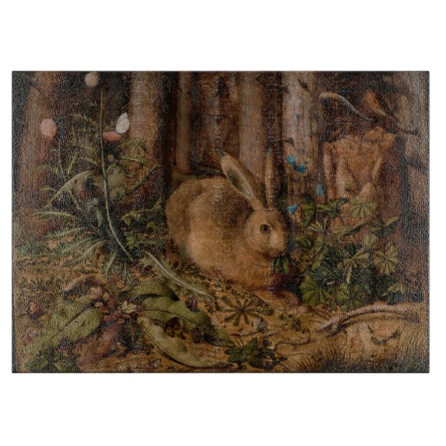 European Painting Rabbit Year Glass Cutting B Board (Front)