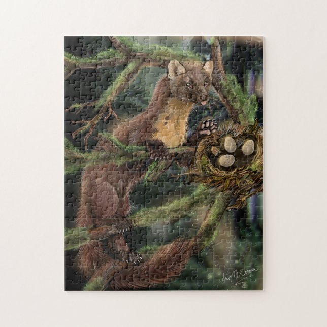 European Pine Marten Jigsaw Puzzle (Vertical)
