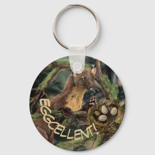 European Pine Marten Keychain
