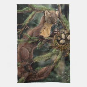 European Pine Marten Kitchen Towel