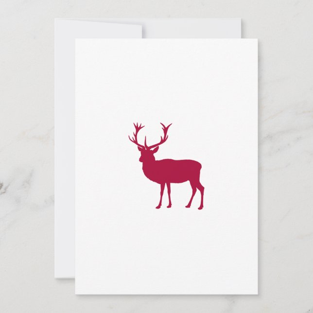 European Red Deer Stag - Stag Party Invitation (Front)