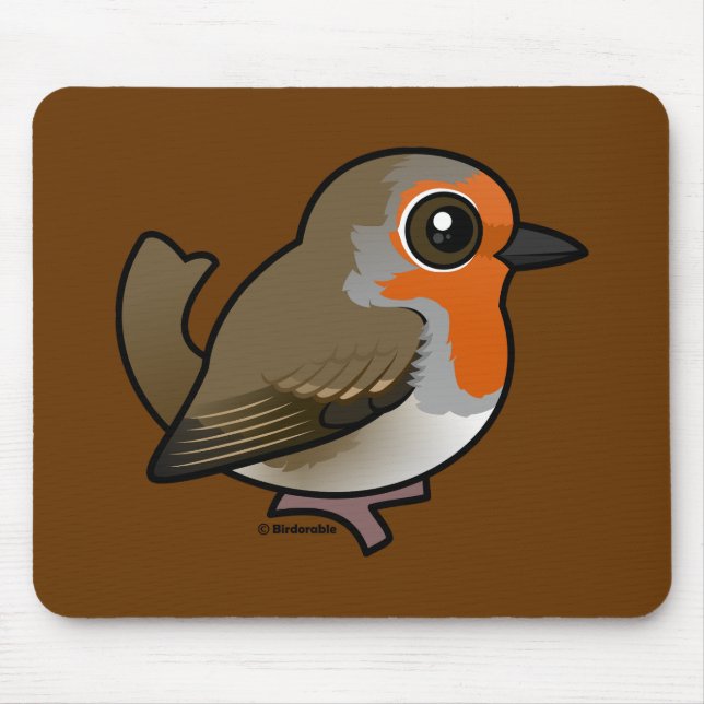 European Robin Mouse Pad (Front)