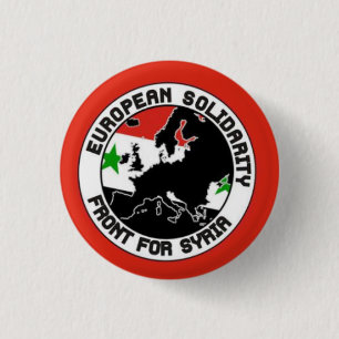 EUROPEAN SOLIDARITY WITH SIRIA 1 INCH ROUND BUTTON