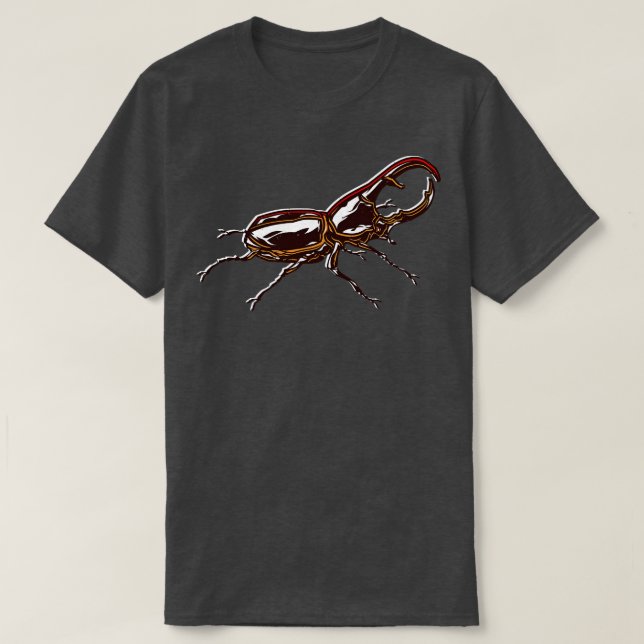 European Stag Beetle LucCervus Insect T-Shirt (Design Front)