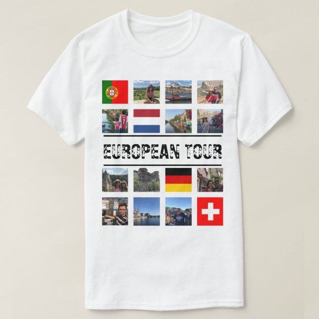 European Tour Customized T-Shirt (Design Front)