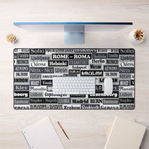 European Traveller custom mousepad Desk Mat
