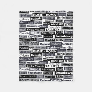 European Traveller fleece blanket