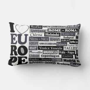 European Traveller throw pillow
