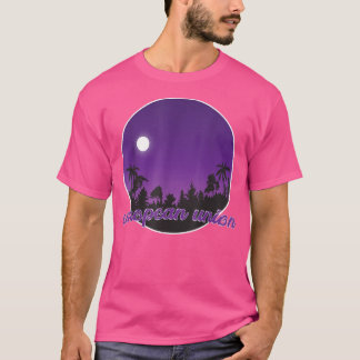 european union By night with Palms  T-Shirt