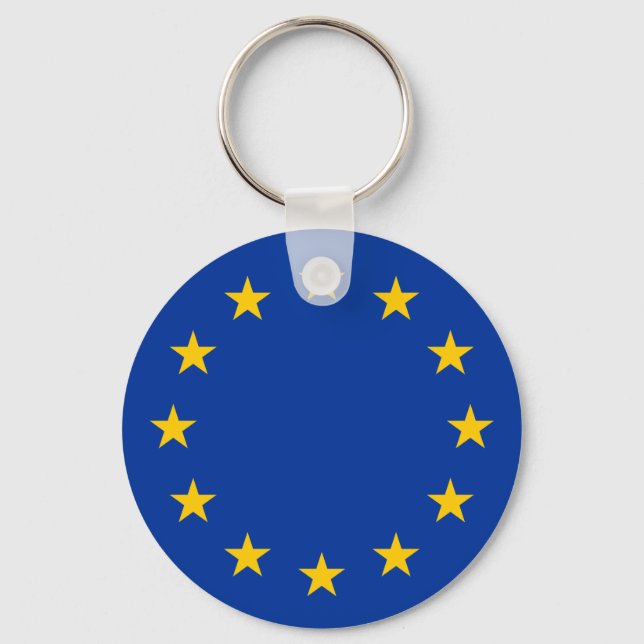 European Union EU Flag Keychain (Front)