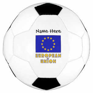 European Union EU Flag Personalized  Soccer Ball