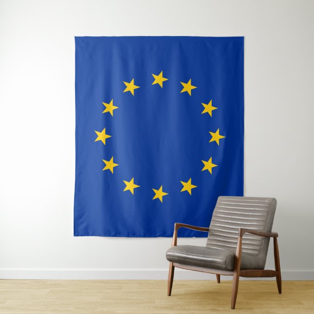 European Union EU Flag Tapestry (In Situ)