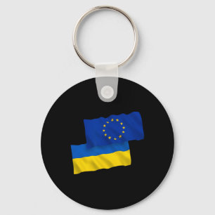 European Union Eu For Ukraine - Ukraine Strong Clo Keychain