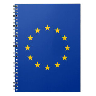 European Union flag custom spiral notebook