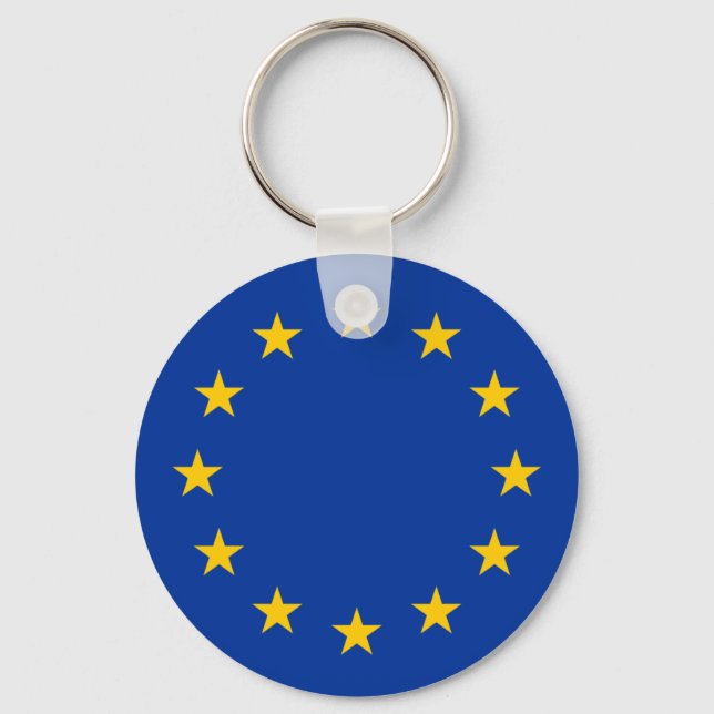 European Union Flag (EU) (Europe) Keychain (Front)