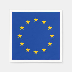 European Union Flag (EU) (Europe) Napkin