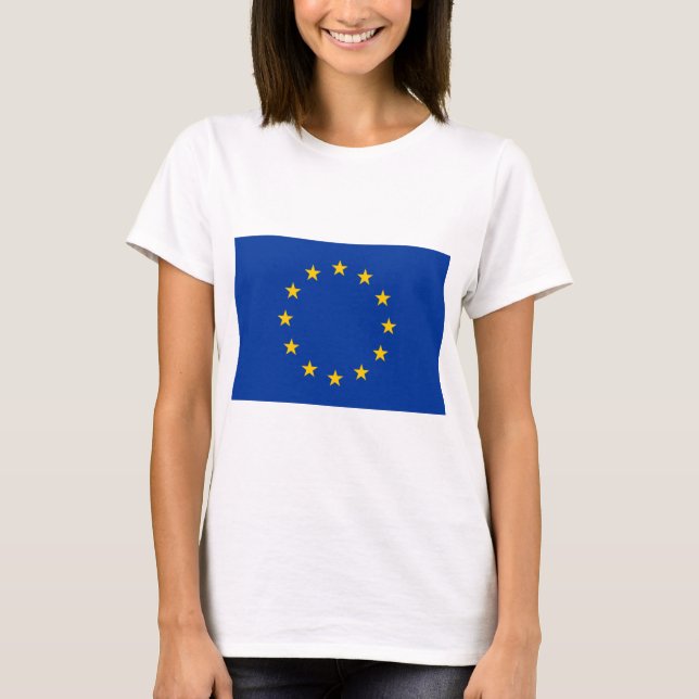 European Union Flag (EU) (Europe) T-Shirt (Front)