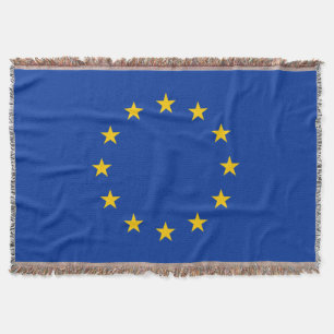 European Union Flag (EU) (Europe) Throw Blanket