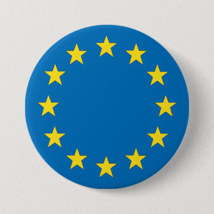 European Union flag EU referendum StrongerIn 3 Inch Round Button