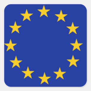European Union Flag Square Sticker