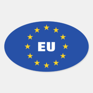 European Union flag stickers   Customizable EU