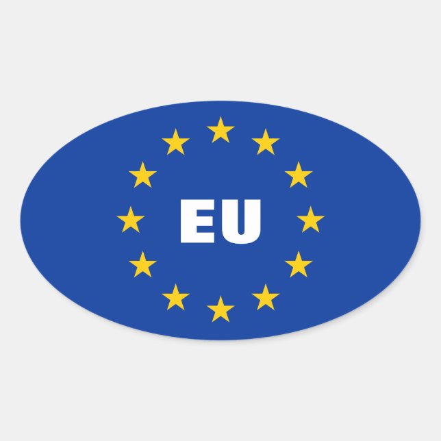 European Union flag stickers | Customizable EU (Front)