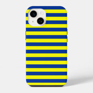 european union flag stripes pattern symbol blue ye iPhone 14 case