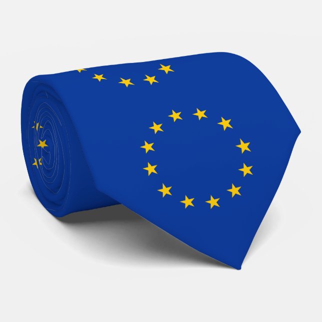 European Union Flag Tie (Rolled)