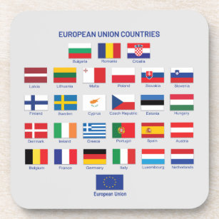 European Union Flags EU Countries   Beverage Coast Coaster