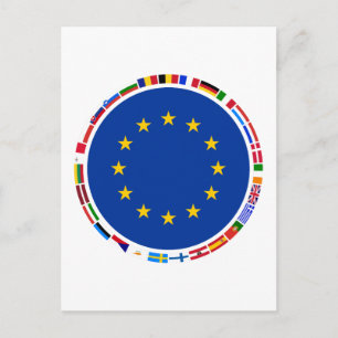 European Union Flags Postcard