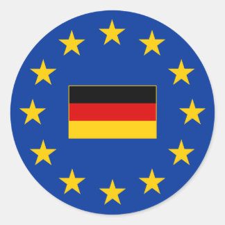 European Union Germany Round Sticker