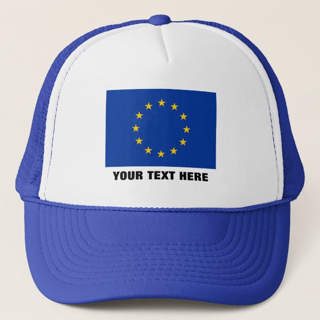 European Union hat | Blue EU Europe Europa flag (Front)